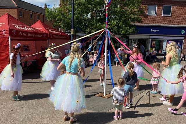 Previous May Day Festival celebrations in Market Place