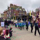 Flashback to the St George's Day Parade in Melton Mowbray in 2023