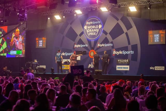 Darts fans can win tickets for the BoyleSports World Grand Prix at Highcross Shopping Centre.