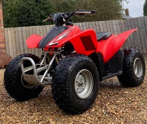 A quad bike stolen from a garage at Scalford