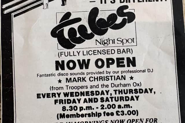 An advert in the Melton Times in 1983 promoting the town's new nightspot