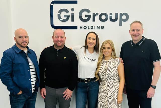 Left to right, Pete Taylor, Andrew Whittle, Emma-Louise Taylor, Lauren McNeal, Andy Carpenter