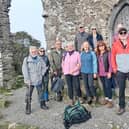 The Melton Mowbray Ramblers at Old John in Bradgate Park, during the walk to Woodhouse Eaves.