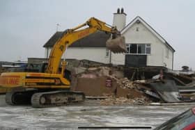 The demolition of the Burmese Cat pub in Melton Mowbray in 2009
PHOTO ANDREW MINA