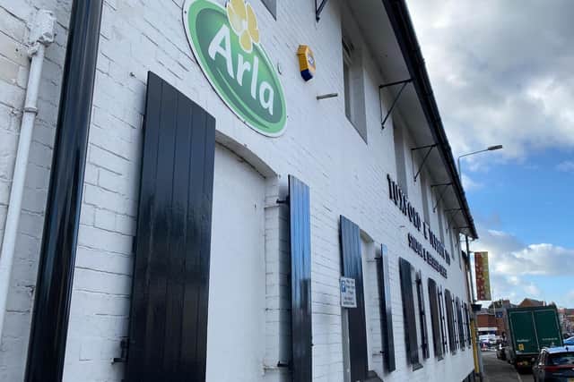 The Arla Melton Mowbray Creamery UK dairy