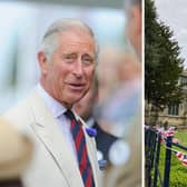 King Charles III (image Getty Images) and St Mary's Church in Melton