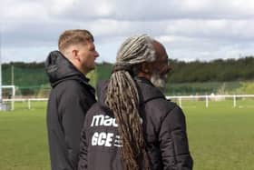 Liam Wild with joint manager Miguel Desouza.