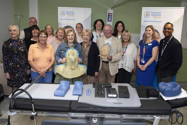 Emma Shaw Foundation founders and supports with staff from Leicester's Hospitals following the charity's donation