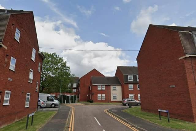 Council-owned properties in St John's Court in Melton Mowbray IMAGE Google StreetView