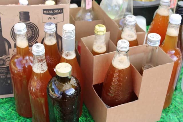 Some of the juice produced at last year's Melton Apple Day