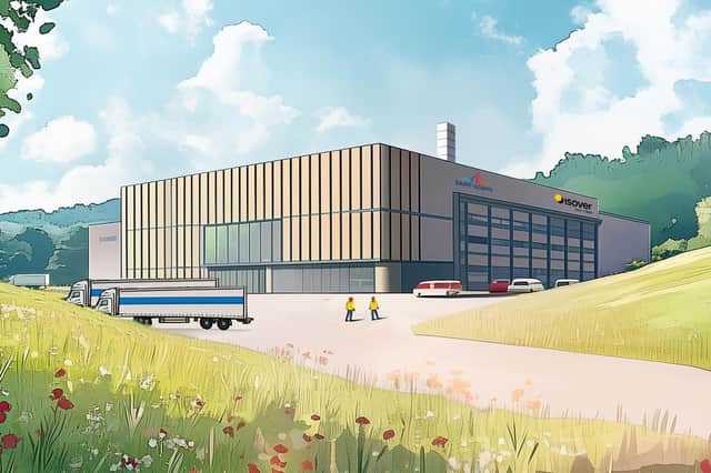 An artist's impression of what the new Saint-Gobain UK ISOVER Stone Wool Plant will look like at the site of the former Holwell Works foundry