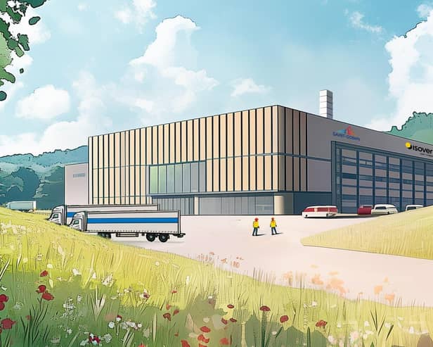 An artist's impression of what the new Saint-Gobain UK ISOVER Stone Wool Plant will look like at the site of the former Holwell Works foundry