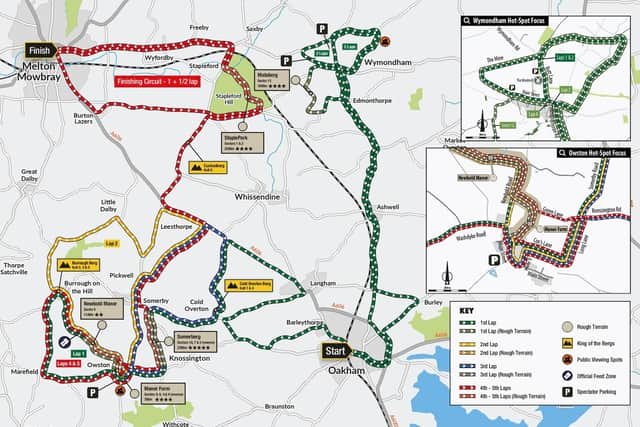 The route for this year's Sigma Sports/ Schwalbe Rutland-Melton CiCLE Classic, which takes place on Sunday