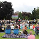 Hundreds pictured enjoying last weekend's England v Slovakia Euros match in Play Close Park, Melton