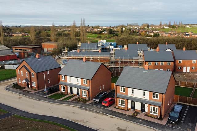 Some of the new shared ownership properties off Lake Terrace in Melton