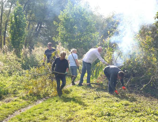 Land is cleared for a riverside park as part of the Eye Kettleby lock restoration