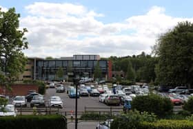 The Melton Borough Council car park on Burton Street, which was often full during the free parking period