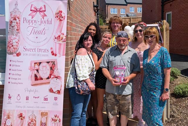 The open day for Poppy-Joyful Treats - owner Poppy-Joy Mousley is pictured front left