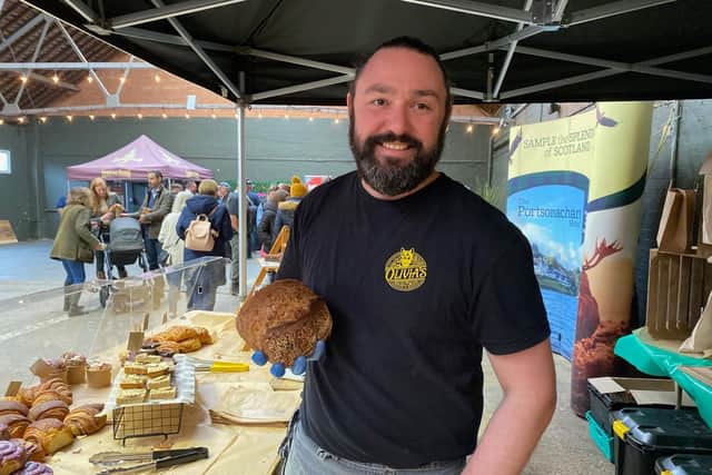 Mike Towell, of Olivia's Bakery, at last year's East Midlands Food Festival at Melton Mowbray