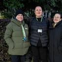 Council officials pictured during their rough sleeping sweep of Melton