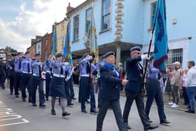 Members of Melton's RAFA branch march through the town during last year's Battle of Britain parade
