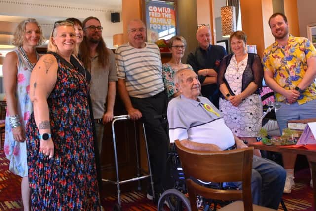 Bill Larder and family celebrate his 100th birthday at The Welby, on Nottingham Road, Melton