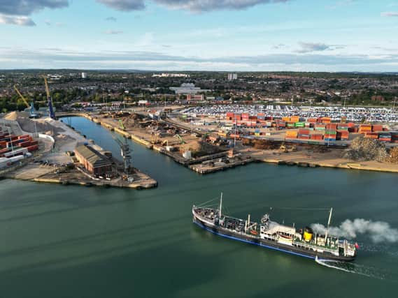 Steamship Shieldhall, coming home to her Southampton berth. Picture: Jamie Shadbolt