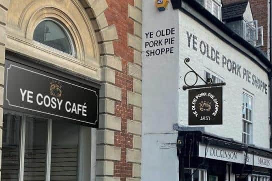 An impression of what the new cafe will look like next-door to Ye Olde Pork Pie Shoppe if plans are approved