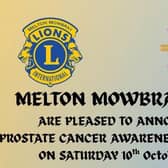 Melton Mowbray Lions have organised a prostate screening event