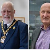 Dr Kevin Feltham (left), who has been re-elected as chairman of Leicestershire County Council and Joe Orson, who is the new vice-chairman