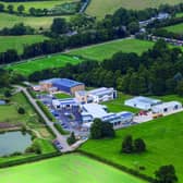 An aerial image of Brooksby College