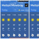 The BBC weather forecast for Melton Mowbray today (Tuesday)