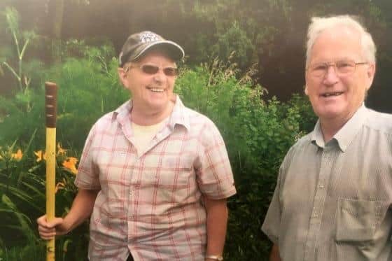 Bill and Jean Forbes working at their beloved Melton Country Park