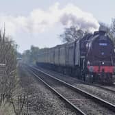 Stanier Class 5MT No 44871 passes Wyfordby with a Norwich to Worcester special train on SaturdayPHOTO Paul Davies