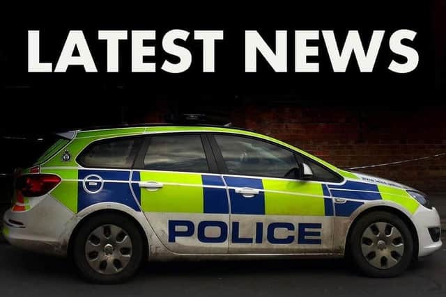 Police closed the road following a collision