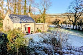 Sun and snow at Pwll Cottage