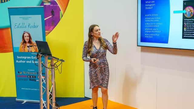 Estelle Keeber presenting at last years Photography Show