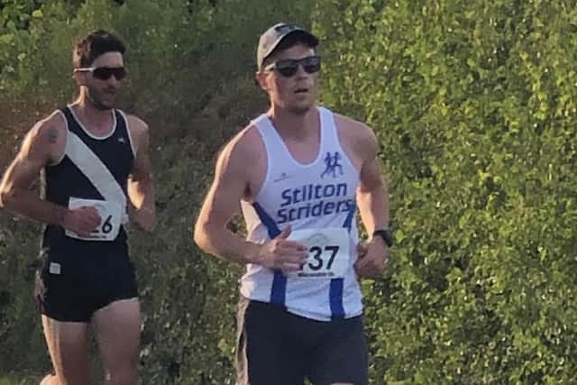 Striders' Dan Kelly in action.