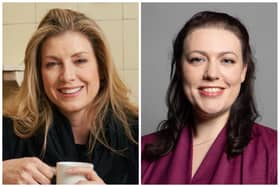 Conservative Party leader candidate, Penny Mordaunt MP (left) and Melton MP, Alicia Kearns, who is supporting her