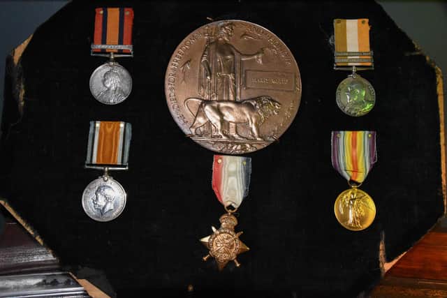 The Boer War and First World War medals of Harry White which have been bought by military collector David Mathers