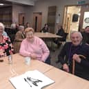 Melton Borough Council leader, Councillor Pip Allnatt, pictured at the volunteers event with members of the Bottesford Community Hub