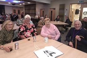 Melton Borough Council leader, Councillor Pip Allnatt, pictured at the volunteers event with members of the Bottesford Community Hub