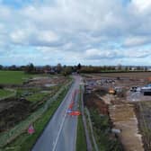 Works for the North East Melton Mowbray Distributor Road on the A606 south of Melton where the road is due to be closed for three weeks
IMAGE GEORGE ICKE