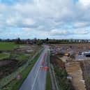 Works for the North East Melton Mowbray Distributor Road on the A606 south of Melton where the road is due to be closed for three weeks
IMAGE GEORGE ICKE