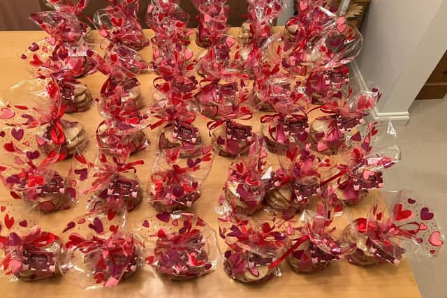 The sweet treats ready for delivery.