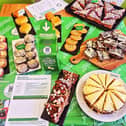 The delicious cakes served up to attendees at the Macmillan coffee morning at The Odd Clock Cafe in Melton Mowbray
