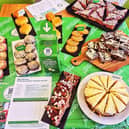 The delicious cakes served up to attendees at the Macmillan coffee morning at The Odd Clock Cafe in Melton Mowbray