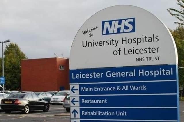 The entrance to Leicester General Hospital, where maternity services were found CQC inspectors to 'require improvement'