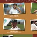 Tickets are on sale for an evening of cricket legends at Melton Theatre next week