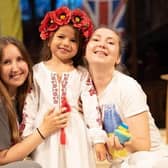 Families celebrate Ukraine Independence Day at St Mary's Church, Melton, in August last year